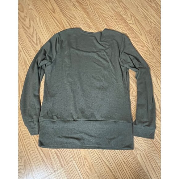 Shein Womens Grey Long Sleeve V-Neck Knit Sweater Size M - Picture 2 of 5